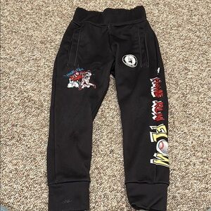 Flow Society Home Run Kids Black Graphic Jogger Pants